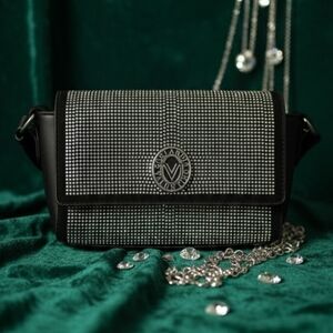 Valentino Orlandi Exchange Black and Silver Women's Bag